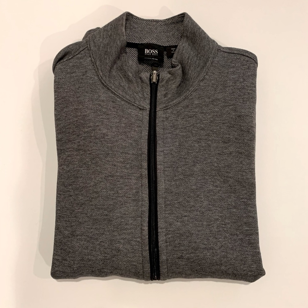 Men’s Hugo Boss Full Zip Fleece Top